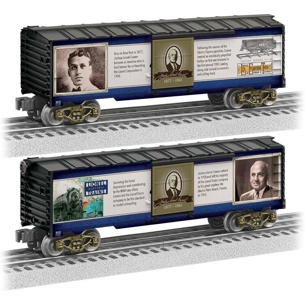 Lionel 2538110 O Gauge Joshua Lionel Cowen Notable American Boxcar New in Box!